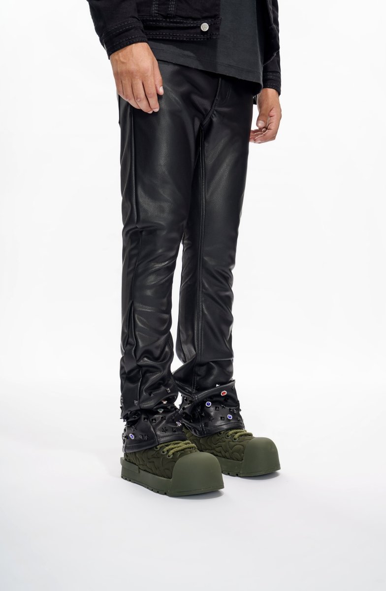 Ion Black Leather Stacked - Valabasas