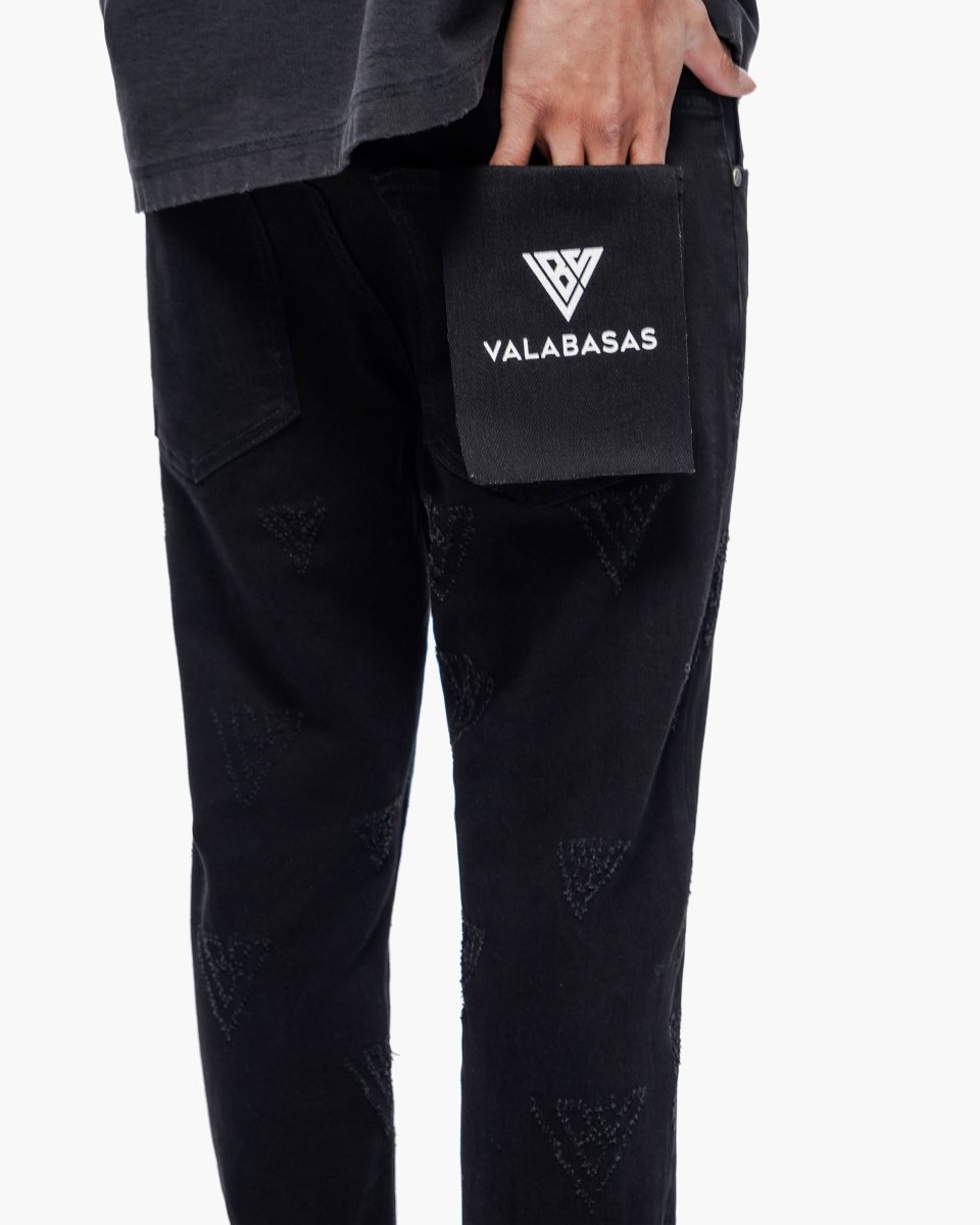Iso Skinny Jet Black Jeans - Valabasas