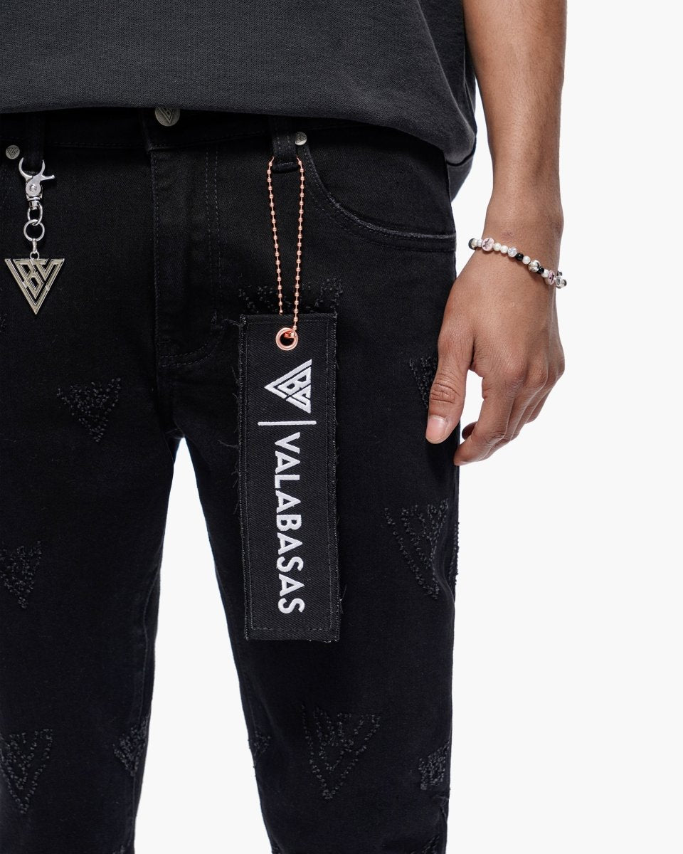 Iso Skinny Jet Black Jeans - Valabasas