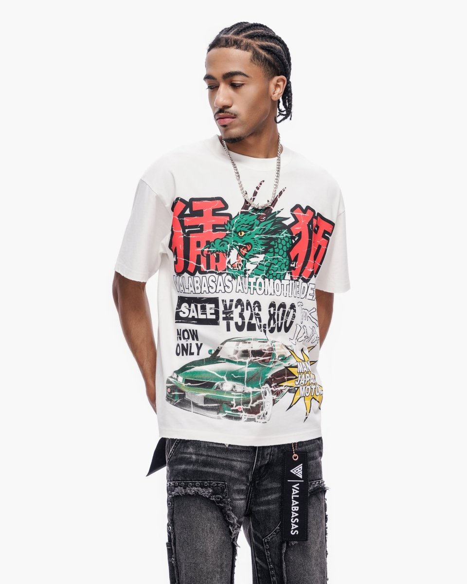 Japanese Motors Tee White - Valabasas