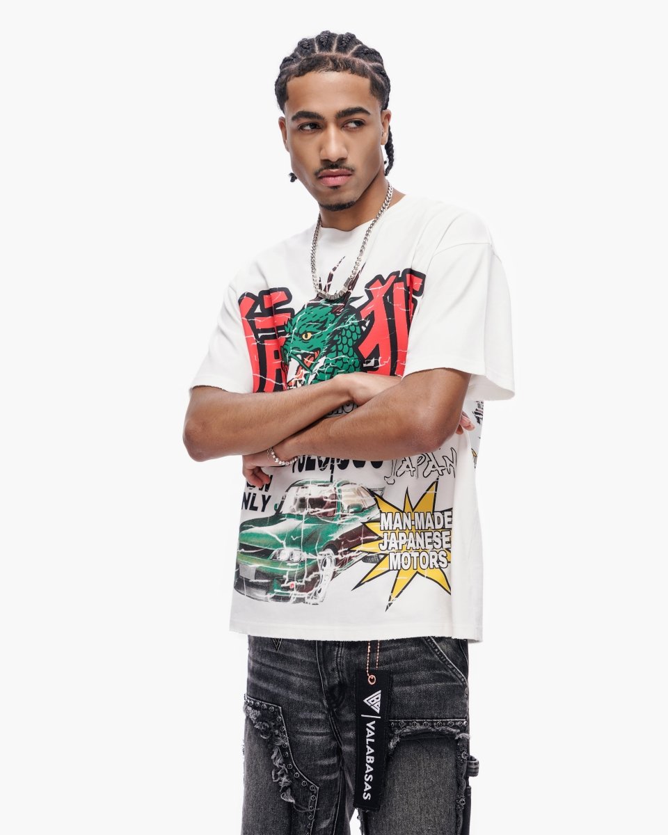 Japanese Motors Tee White - Valabasas
