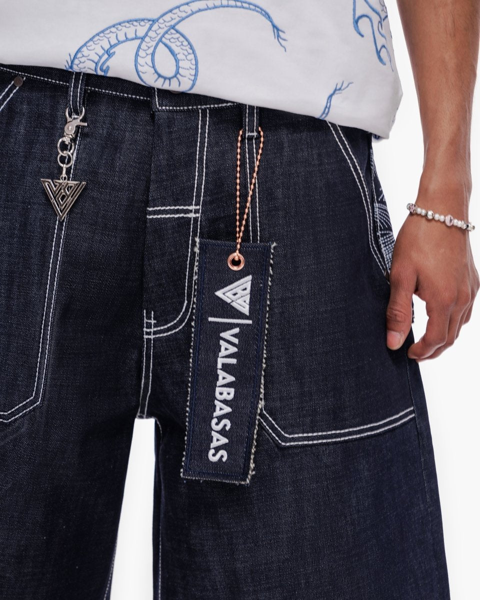 Kaze Baggy Jorts Indigo - Valabasas