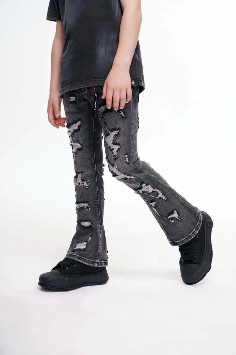 Kids Breach Stacked Grey - Valabasas