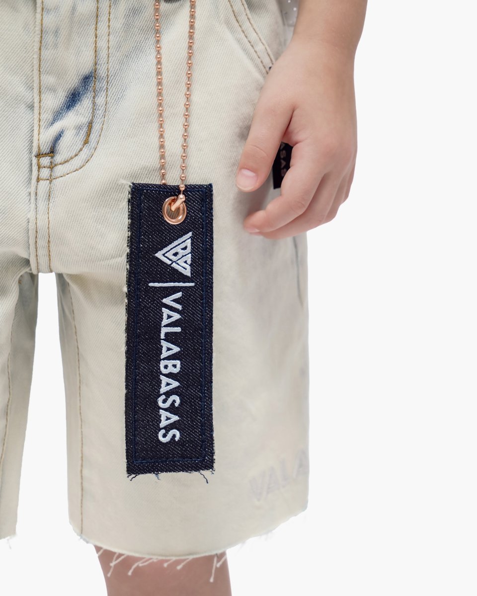 Kids Jr. Arctic Blue Denim Shorts - Valabasas