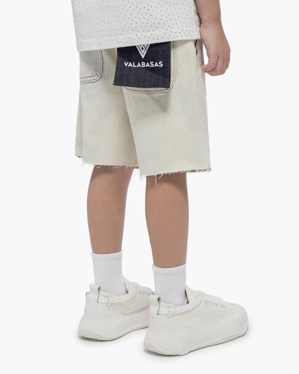 Kids Jr. Arctic Blue Denim Shorts - Valabasas