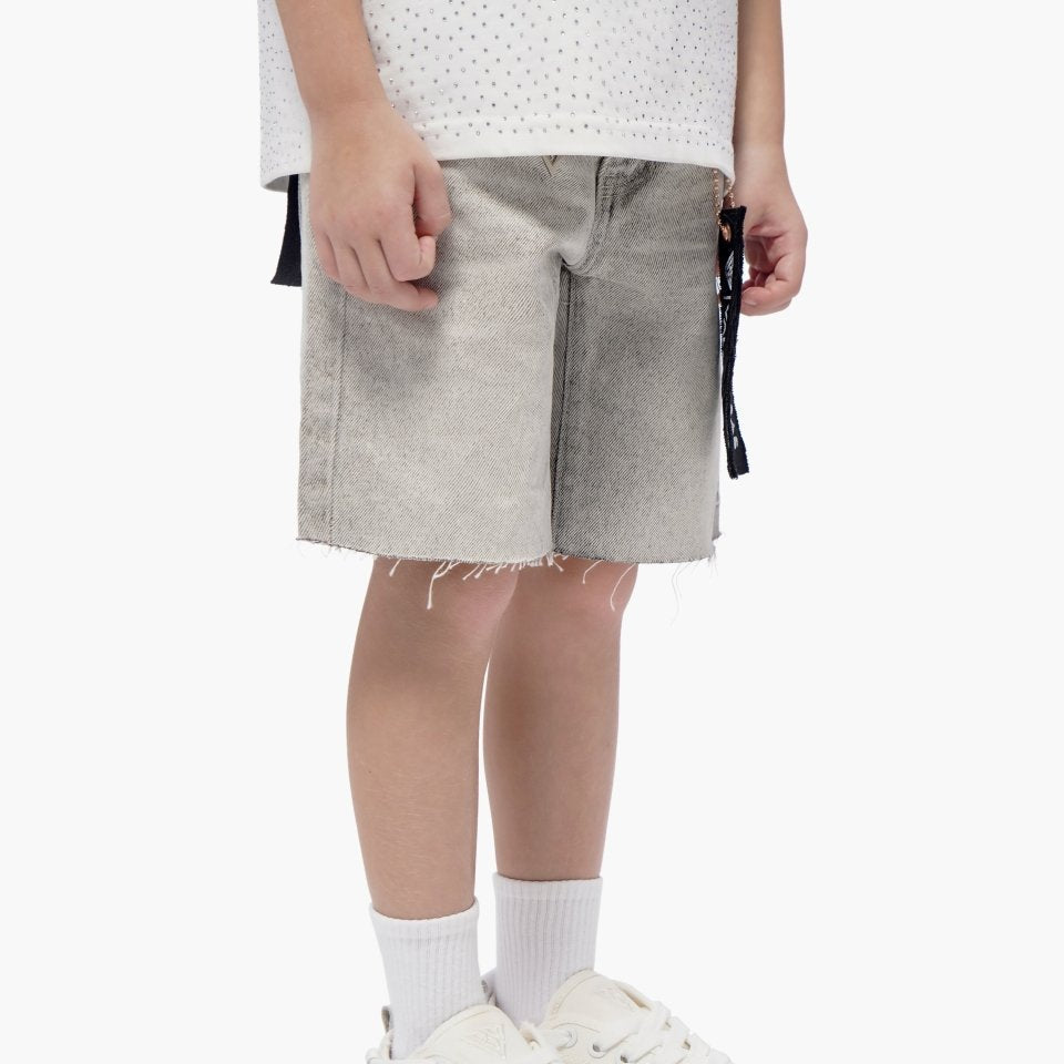 Kids Jr.Shorts Snow Grey - Valabasas