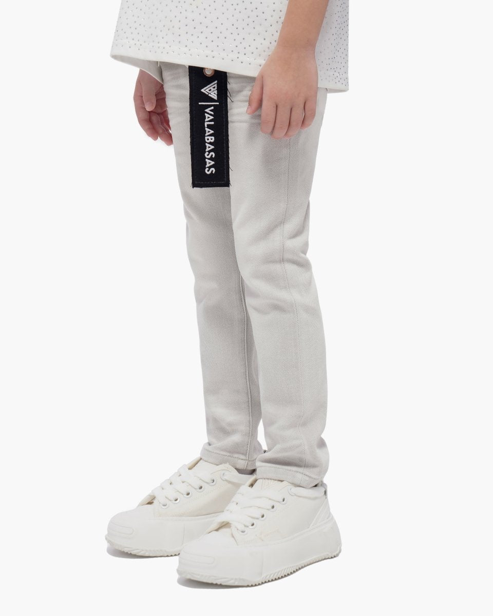 Kids Jr.Slim Snow Grey Jeans - Valabasas