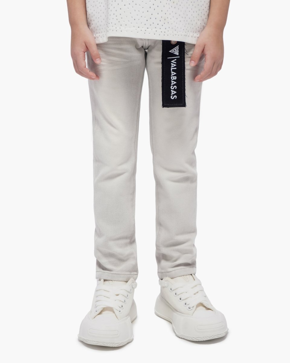 Kids Jr.Slim Snow Grey Jeans - Valabasas