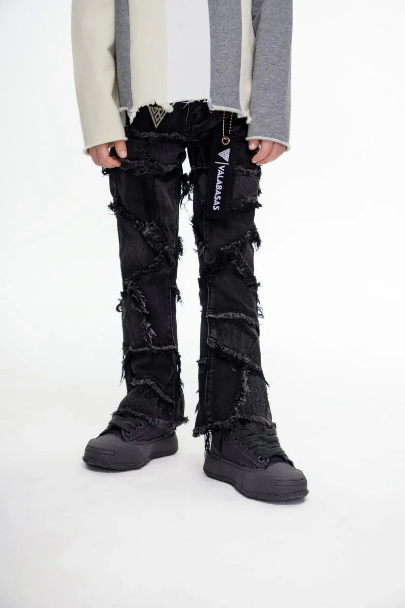 Valabasas Patchwork Kids Jeans - Stacked