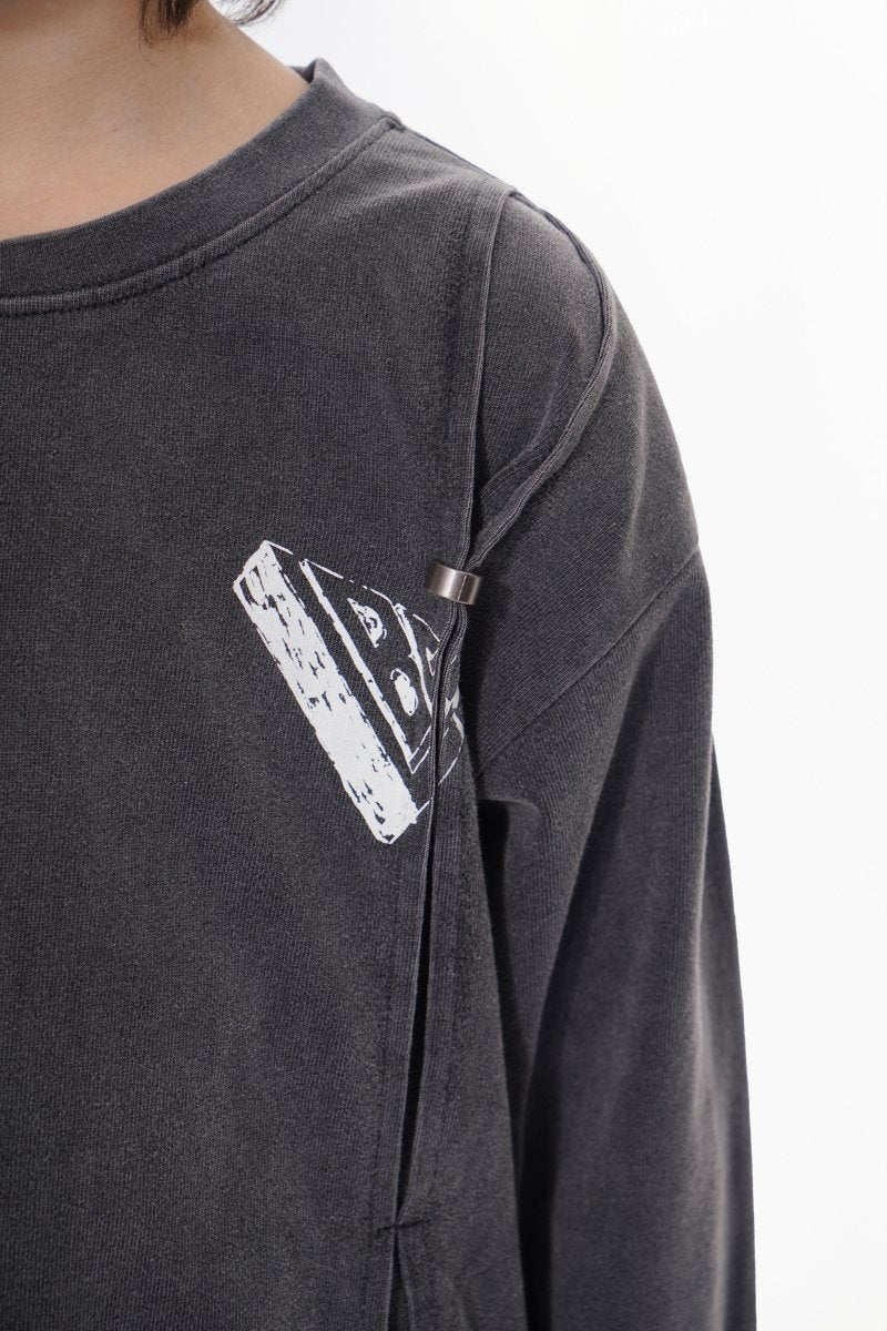 Kids Piece Sunfaded Black Tee - Valabasas