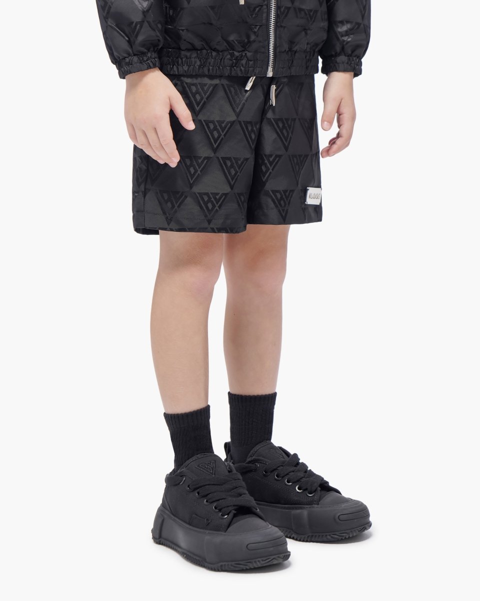 Kids Signature 2.0 Black Nylon Shorts - Valabasas