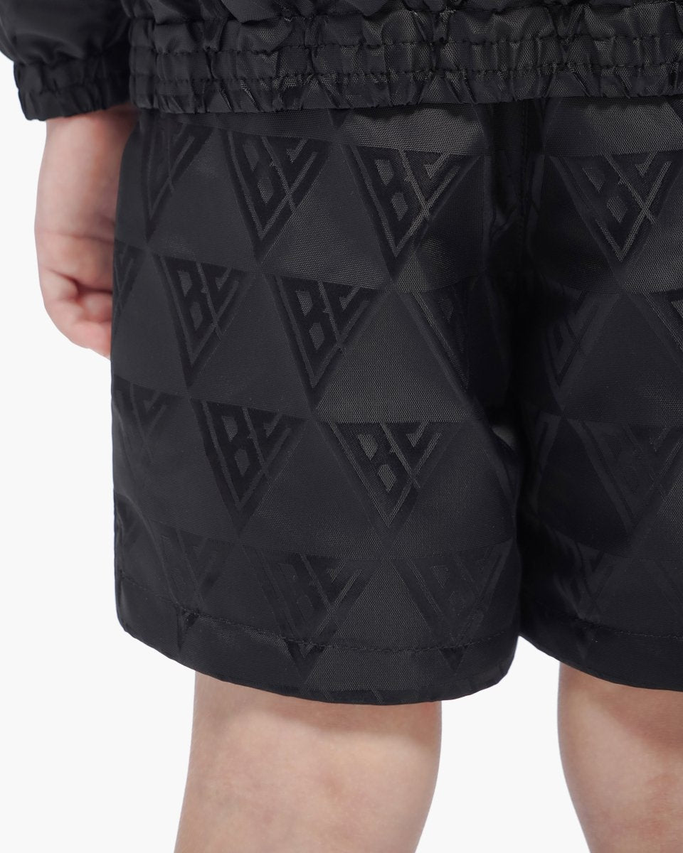Kids Signature 2.0 Black Nylon Shorts - Valabasas