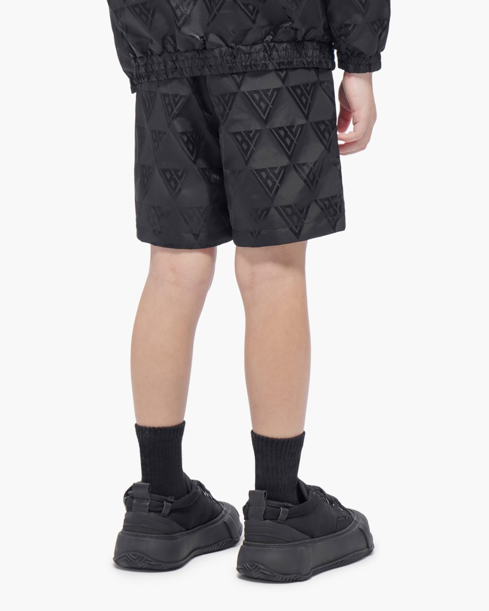 Kids Signature 2.0 Black Nylon Shorts - Valabasas