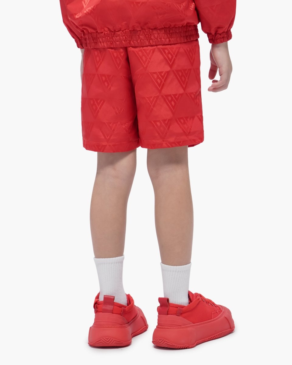 Kids Signature 2.0 Red Nylon Shorts - Valabasas