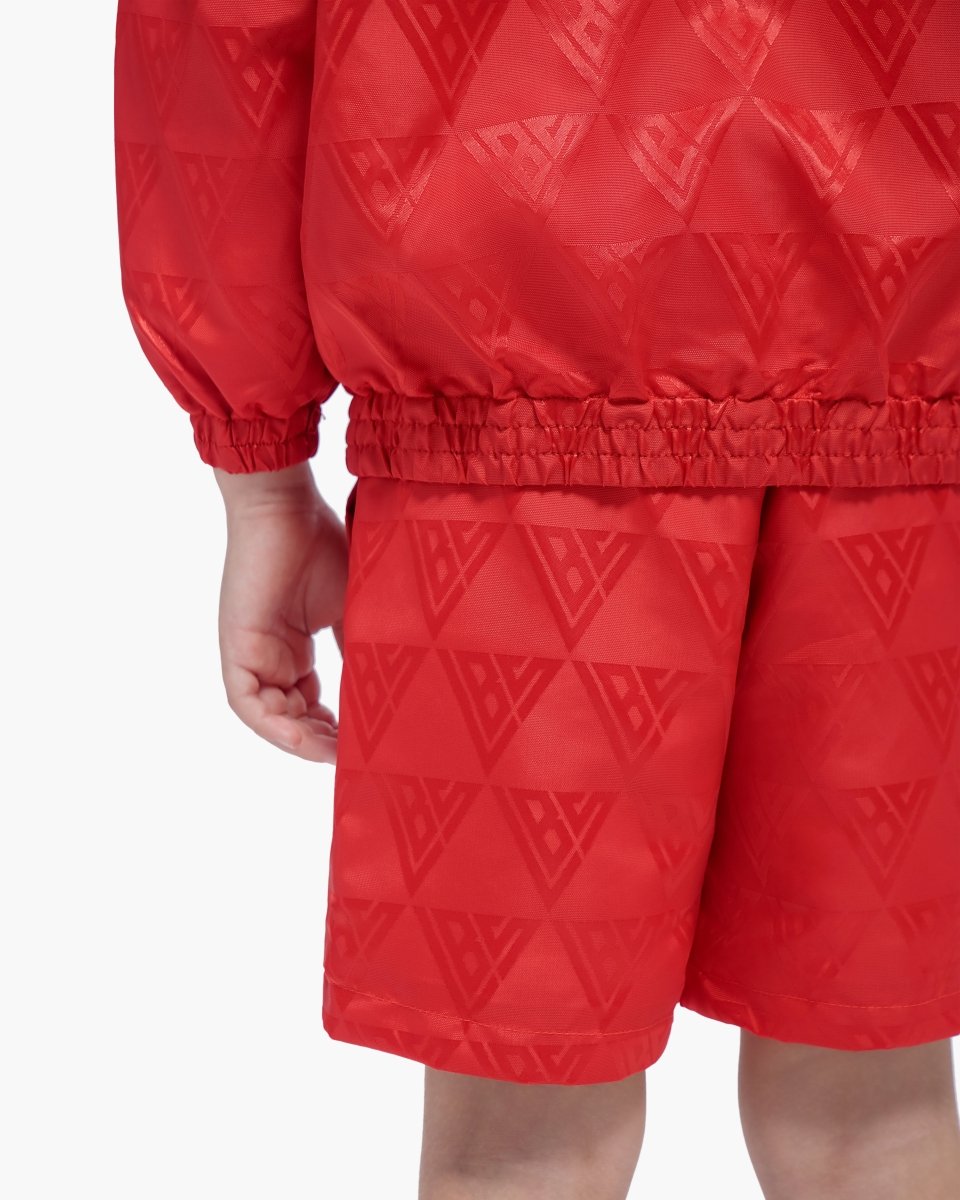 Kids Signature 2.0 Red Nylon Shorts - Valabasas
