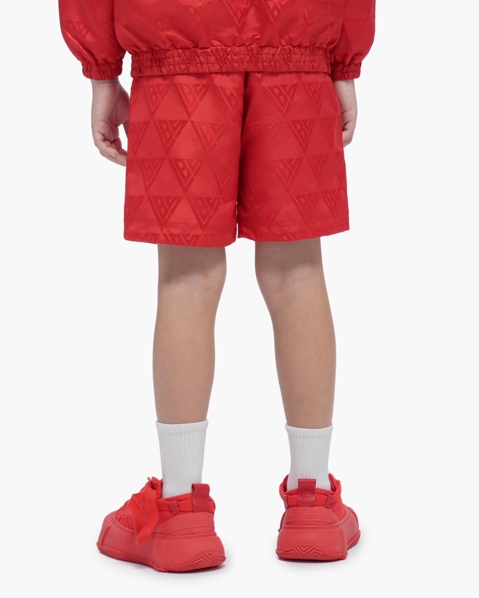Kids Signature 2.0 Red Nylon Shorts - Valabasas
