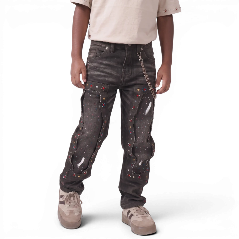 ELITE PREMIUM Mardi Gras Jeans Kids Denim