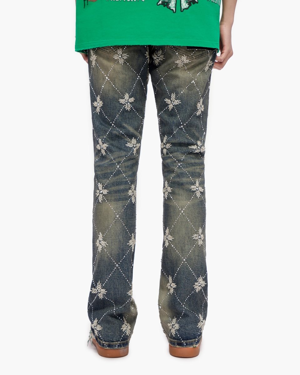 Kinz Stacked Medium Blue Jeans - Valabasas