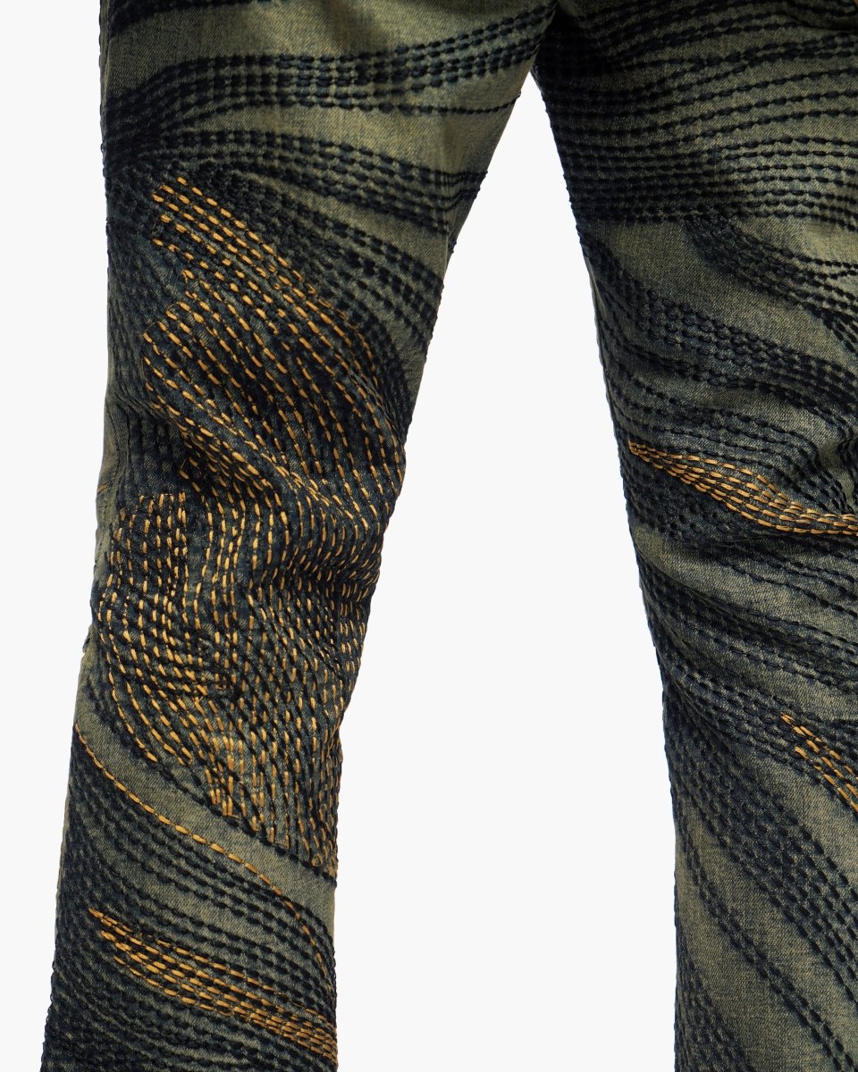 Knowledge Dark Vintage Wash Stacked Jeans - Valabasas
