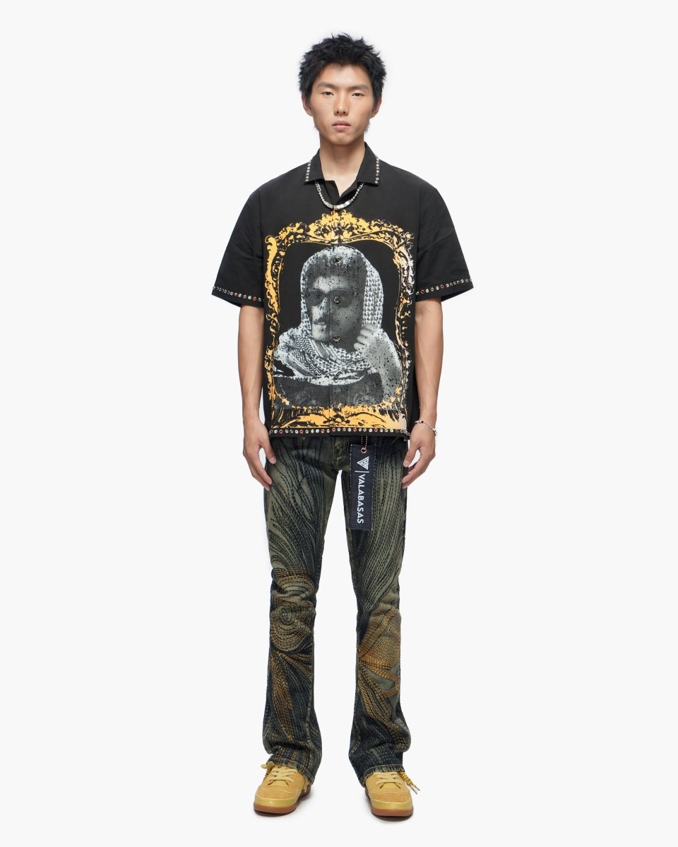 Knowledge Dark Vintage Wash Stacked Jeans - Valabasas