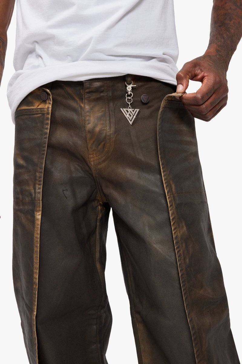Kuni Baggy Vintage Brown Waxed - Valabasas
