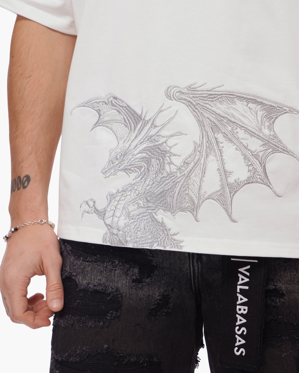 Kunji Tee White Silver - Valabasas
