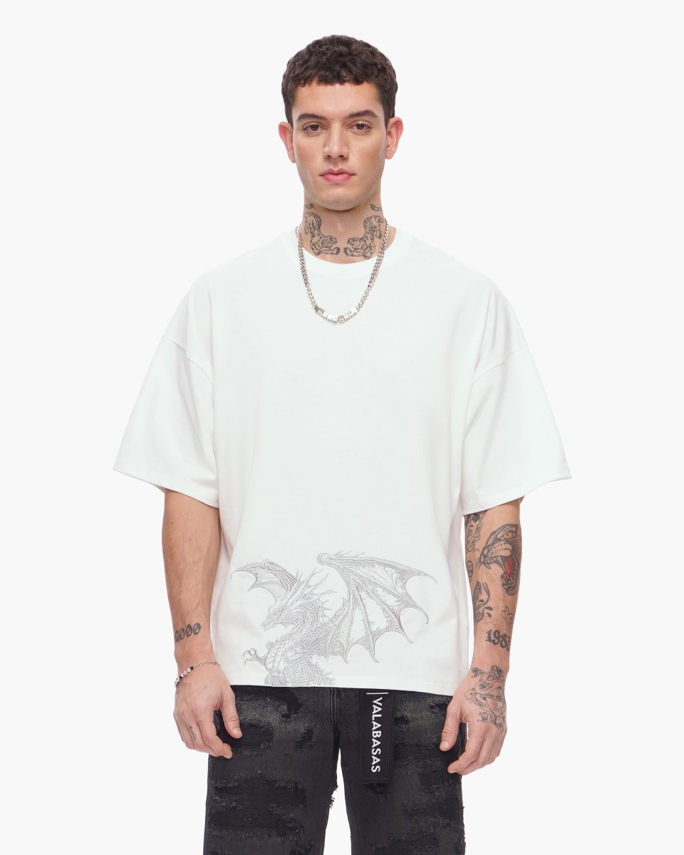 Kunji Tee White Silver - Valabasas