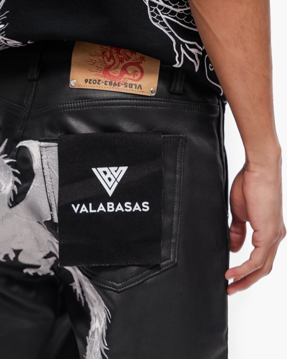 Kuroto Waxed Shorts Black Waxed - Valabasas