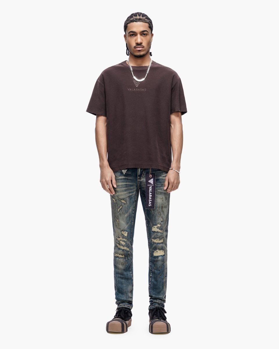 Leader Skinny Dark Blue Vintage - Valabasas