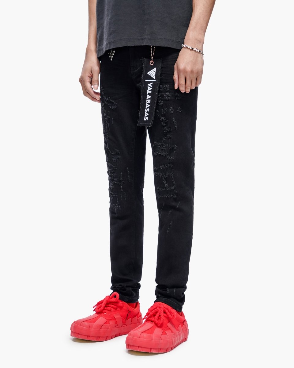 Leader Skinny Denim Jet Black - Valabasas