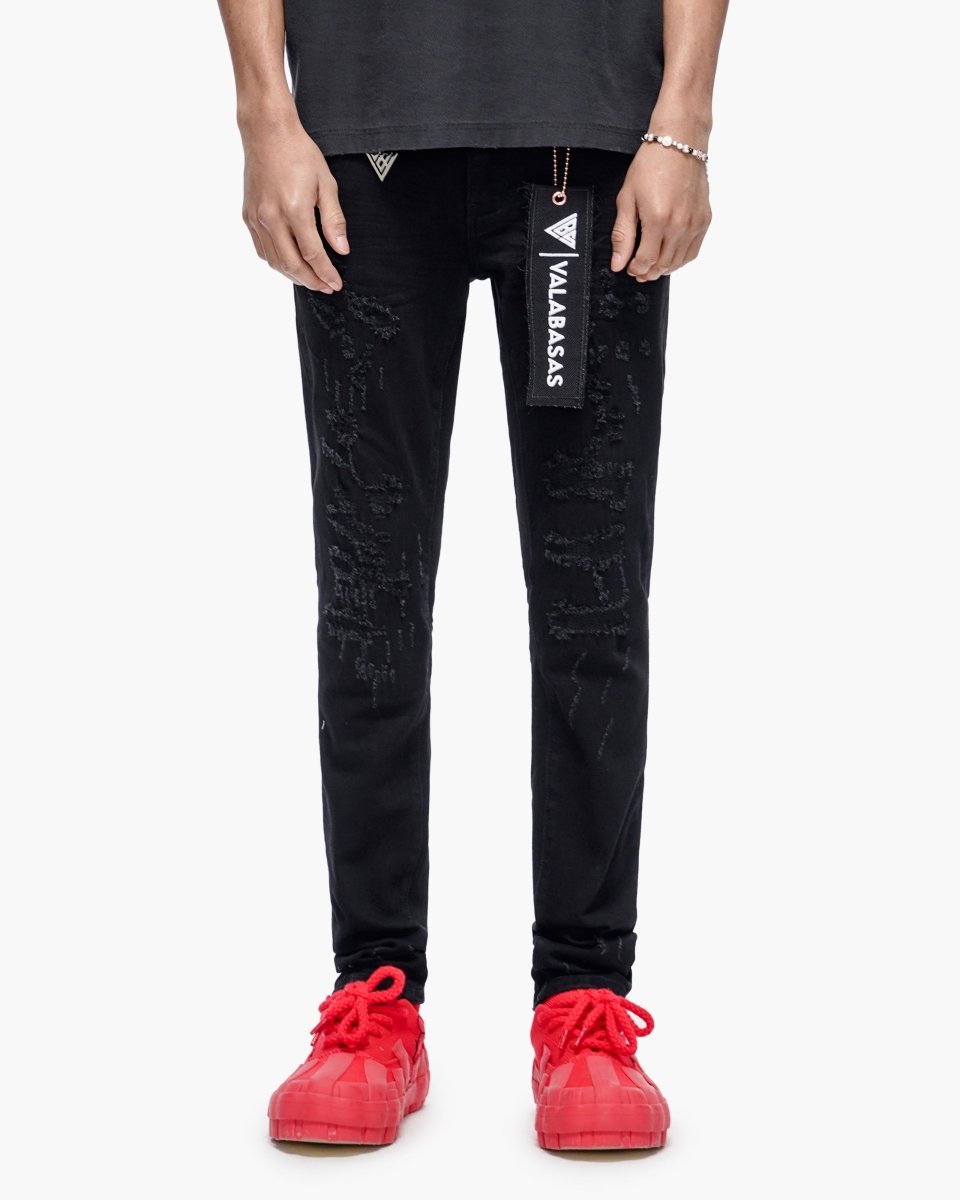 Leader Skinny Denim Jet Black - Valabasas