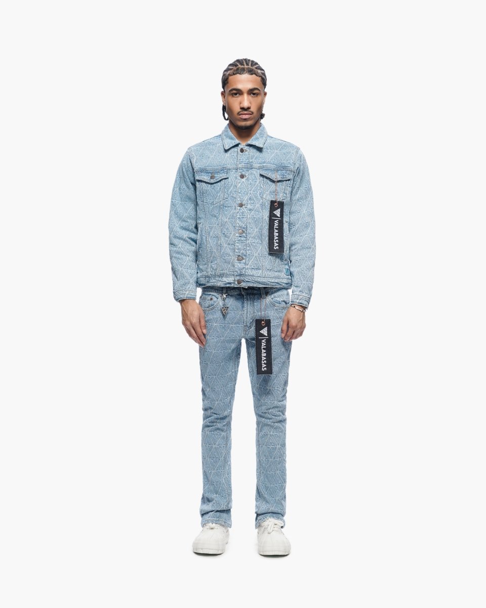 Lockjaw Light Blue Stacked Jeans - Valabasas