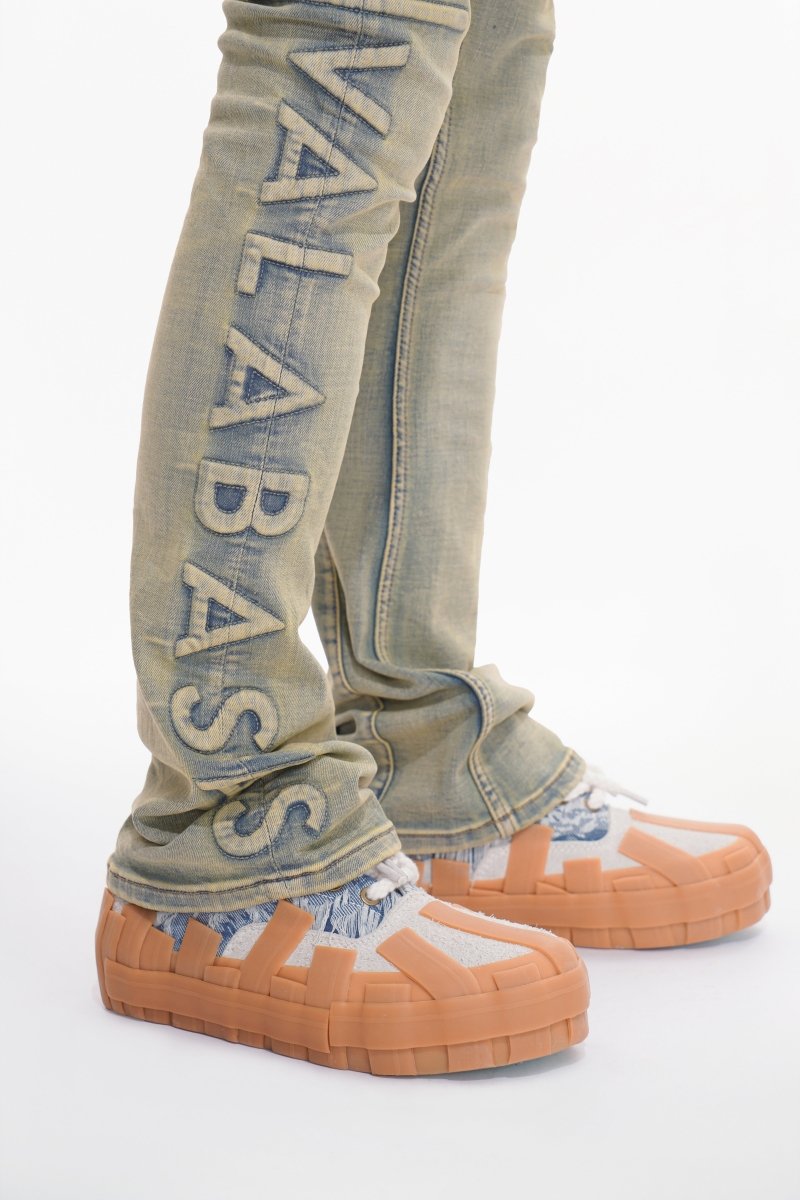 Lore Light Vintage Blue Stacked Jeans - Valabasas