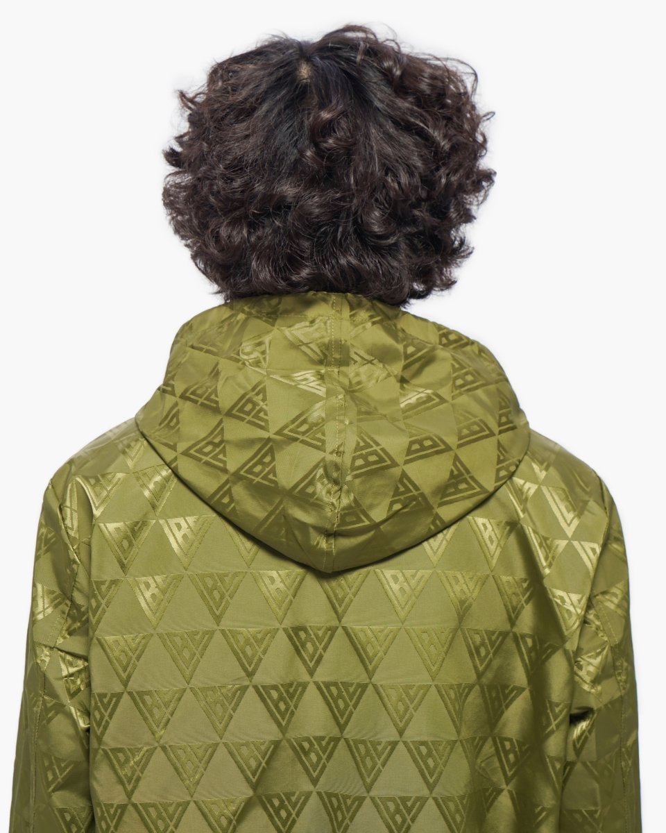 Monogram 2.0 Olive Windbreaker Jacket - Valabasas