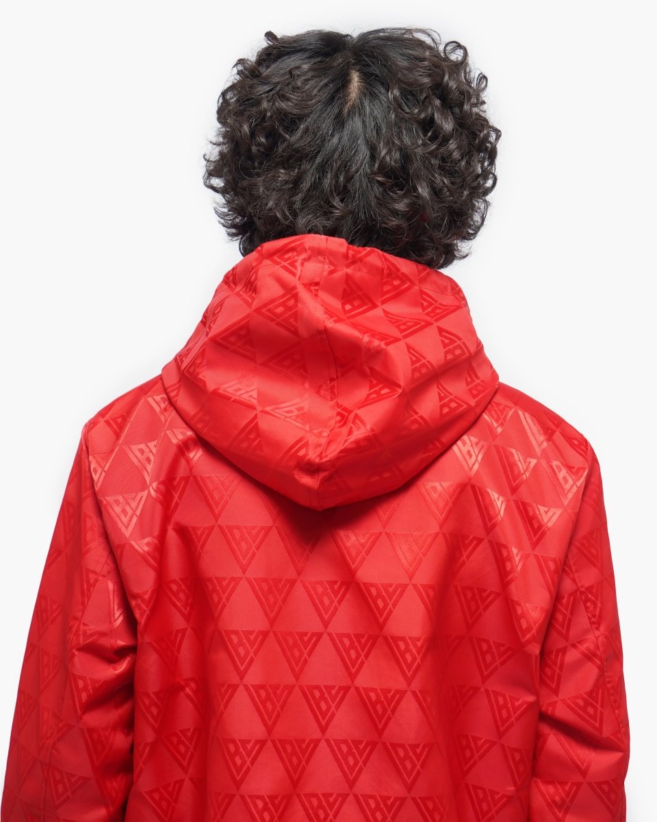 Monogram 2.0 Red Windbreaker Jacket - Valabasas