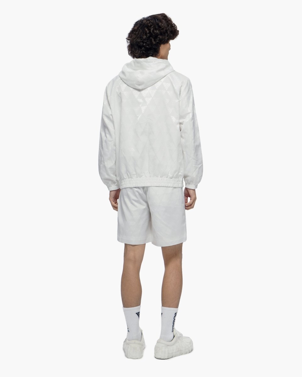 Monogram 2.0 White Windbreaker Jacket - Valabasas
