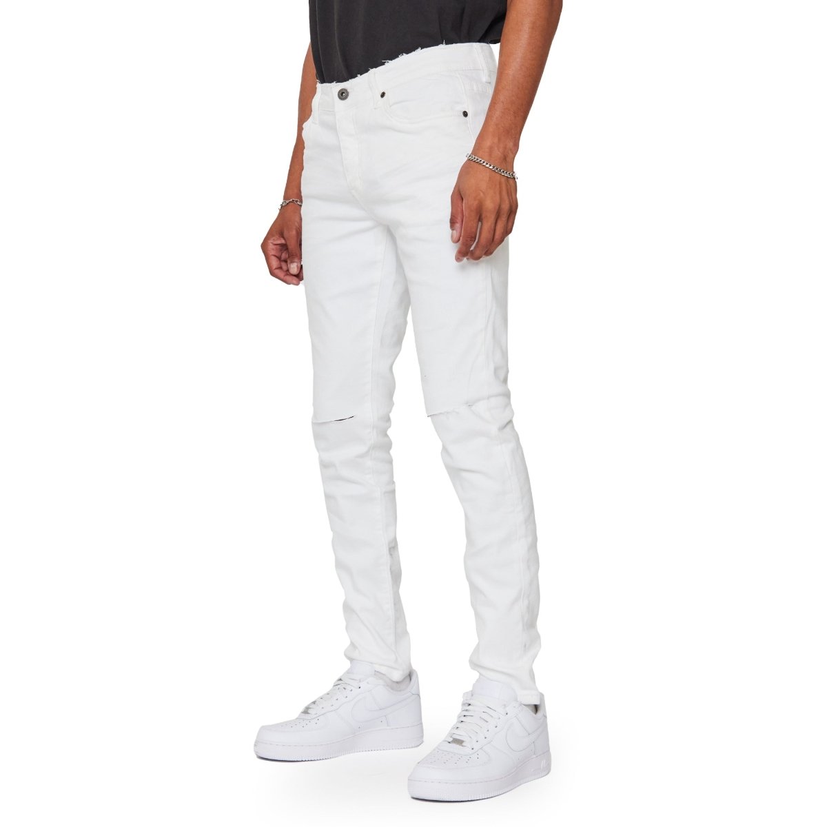 "MR CLEAN 2.0" SKINNY JEAN WHITE - Valabasas