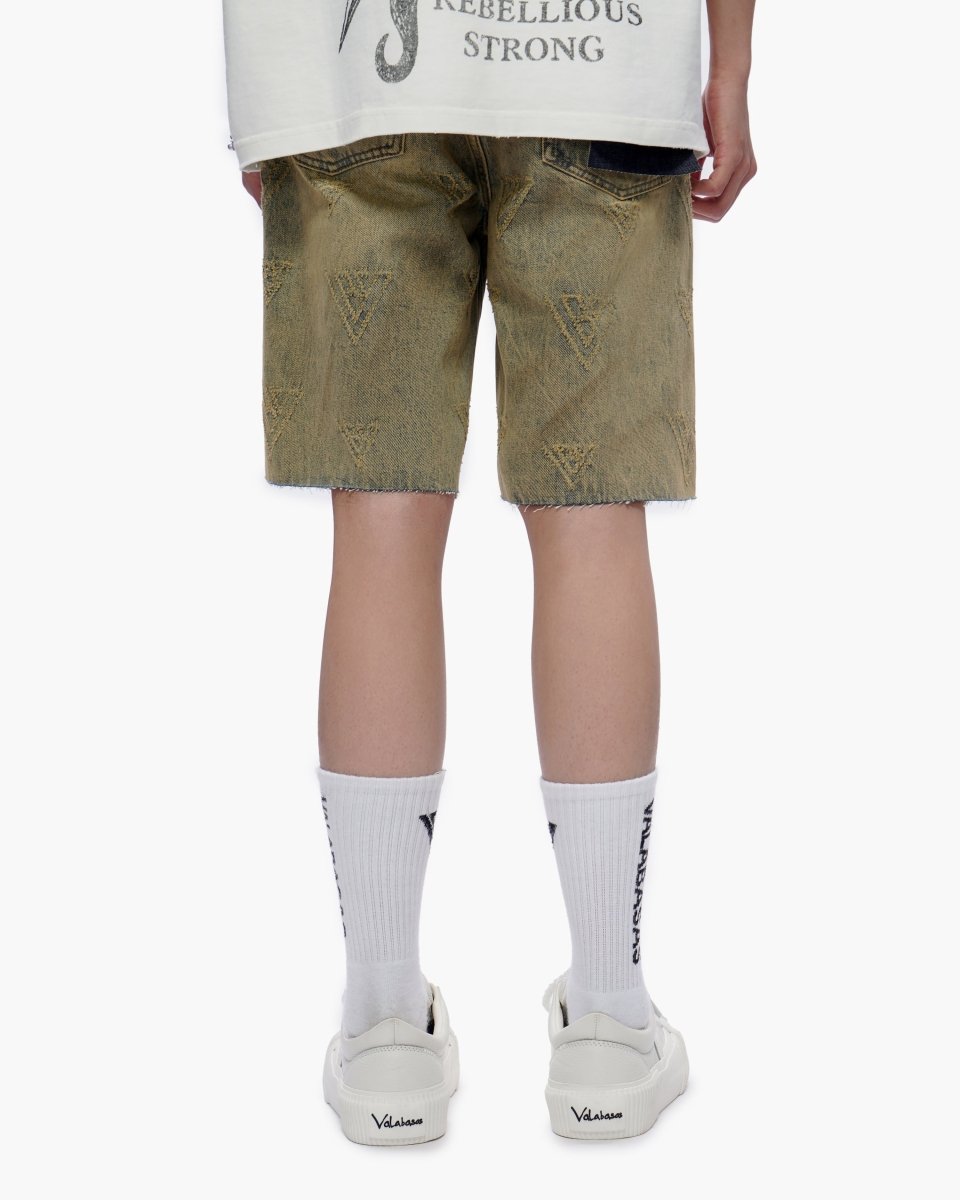 Mr. Engraved Shorts Vintage Wash - Valabasas