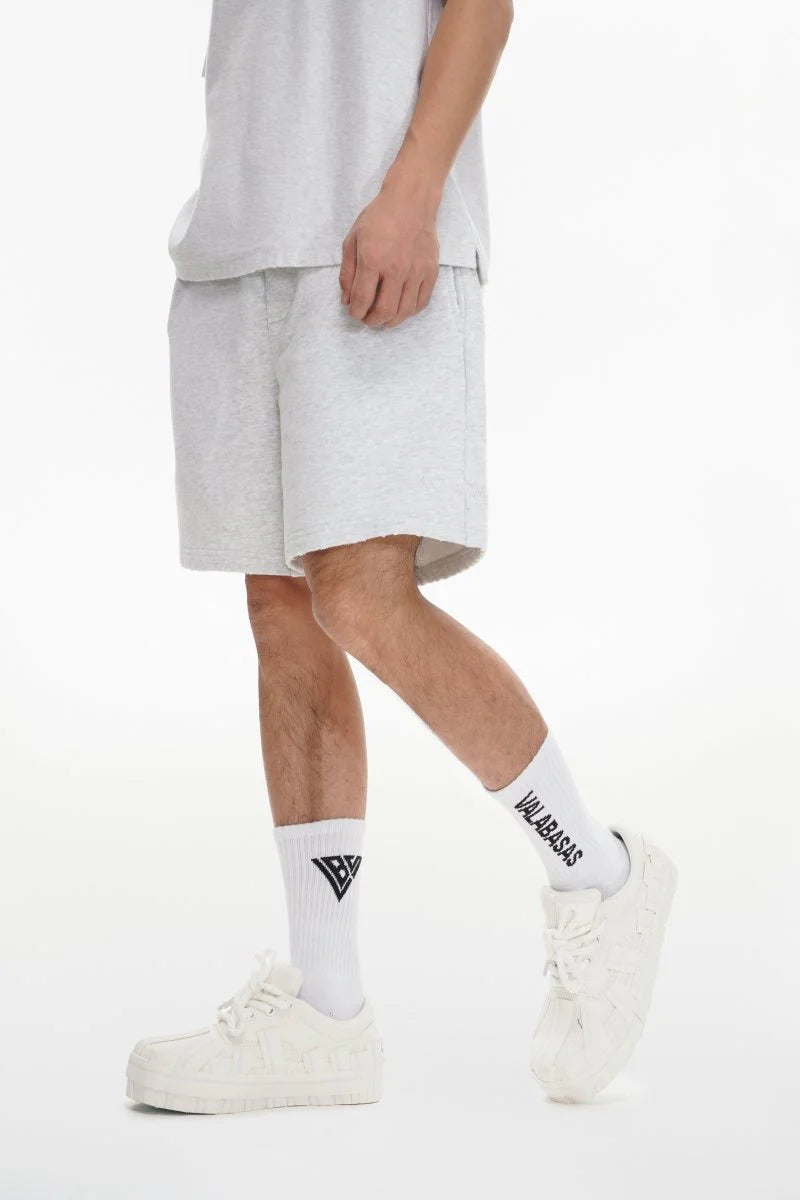 Valabasas Double-Stitch Shorts - Gray