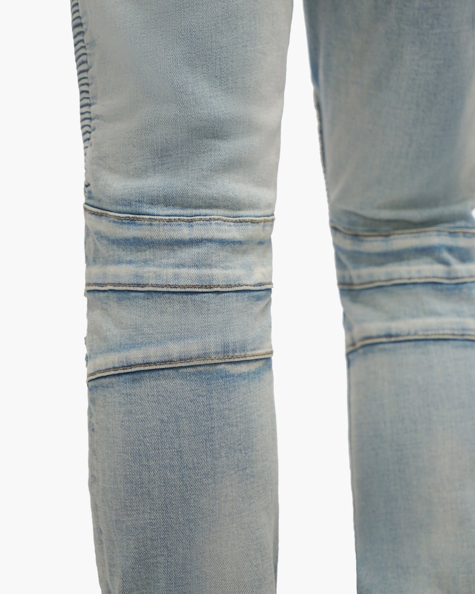 Mr.Biker Light Wash Skinny Jeans - Valabasas