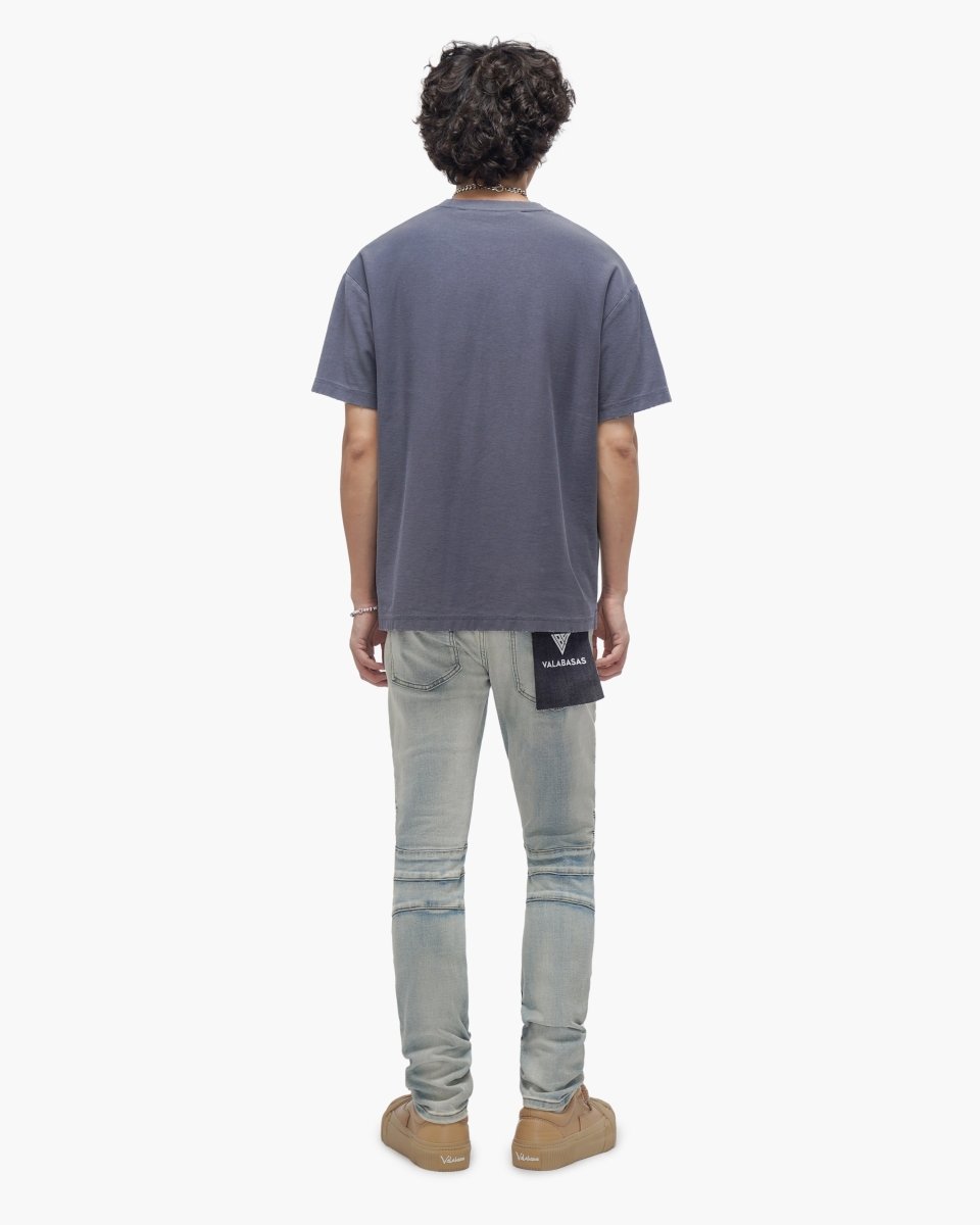 Mr.Biker Light Wash Skinny Jeans - Valabasas