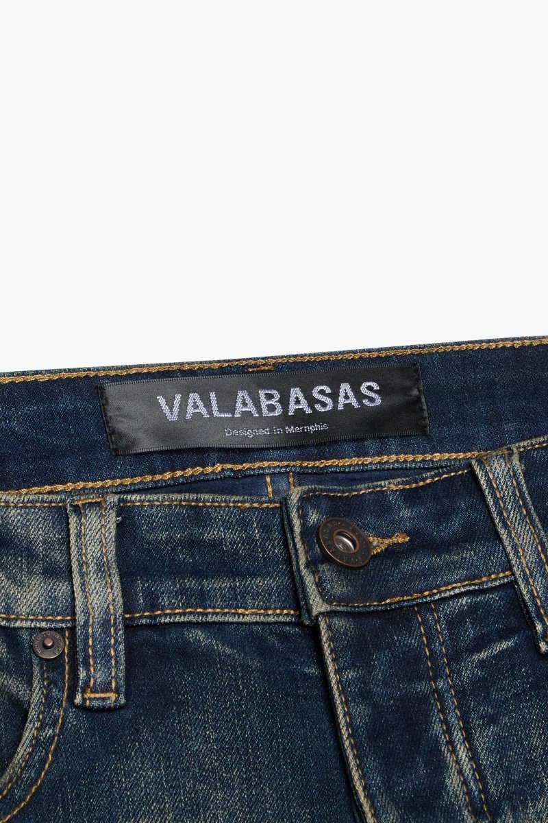 Mr.Flex Skinny Dirty Dk.Blue Washed - Valabasas