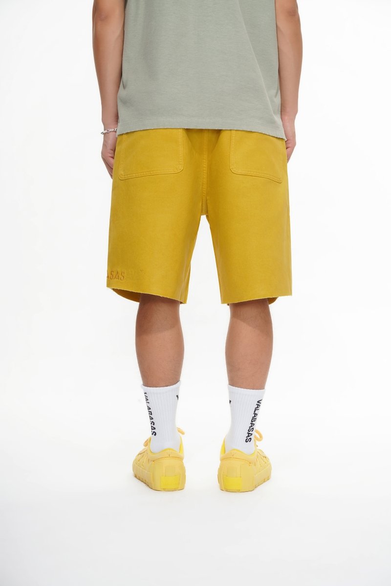 Mr.Shorts Yellow Waxed Jorts - Valabasas