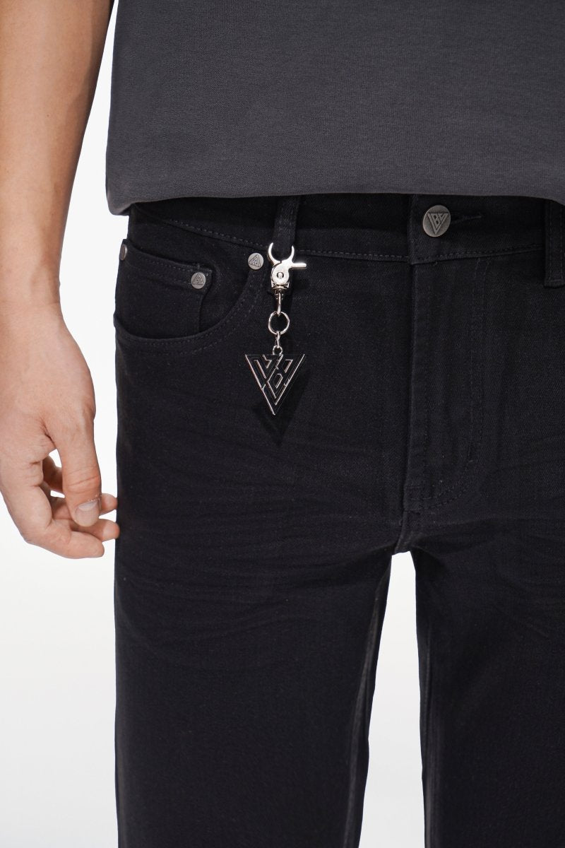 Mr.Stacked Black Waxed Jeans - Valabasas