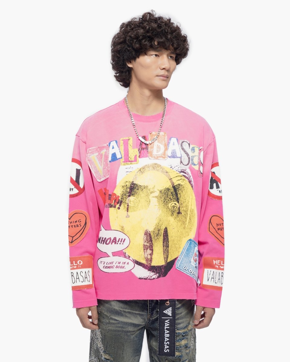 My Name Is Hot Pink Crewneck - Valabasas