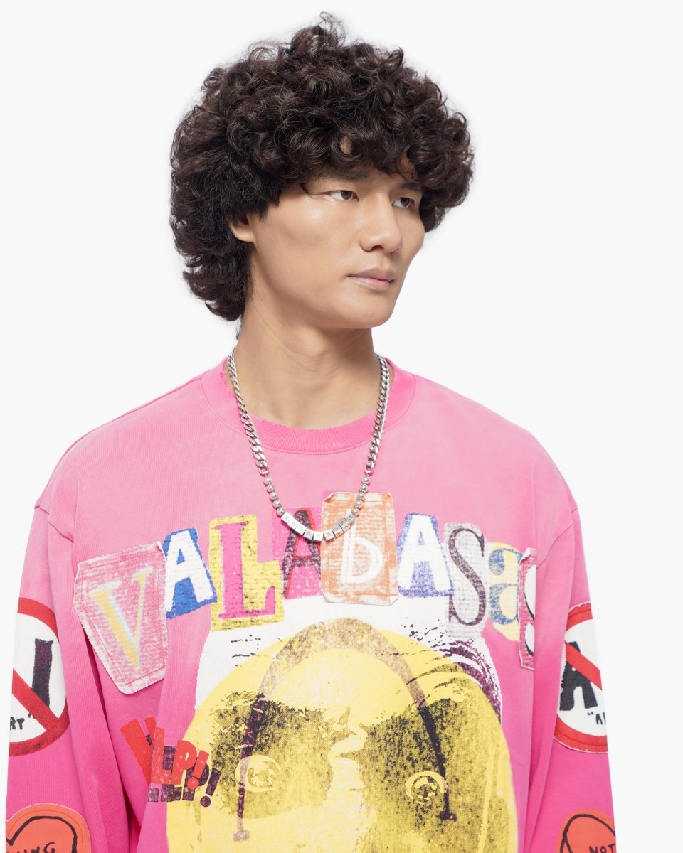 My Name Is Hot Pink Crewneck - Valabasas