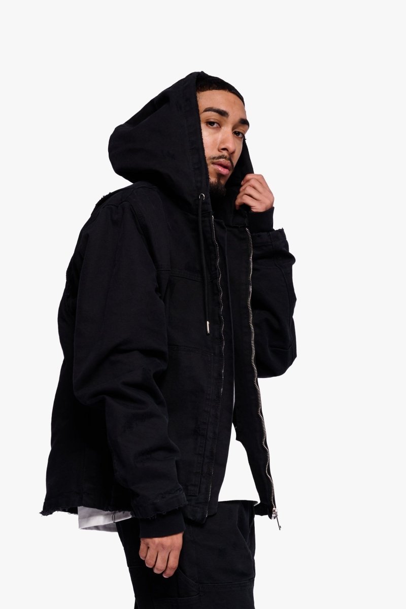 Nest Jacket Black Washed - Valabasas