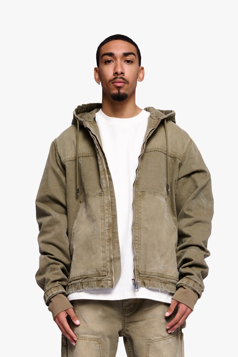 Nest Jacket Green Washed - Valabasas