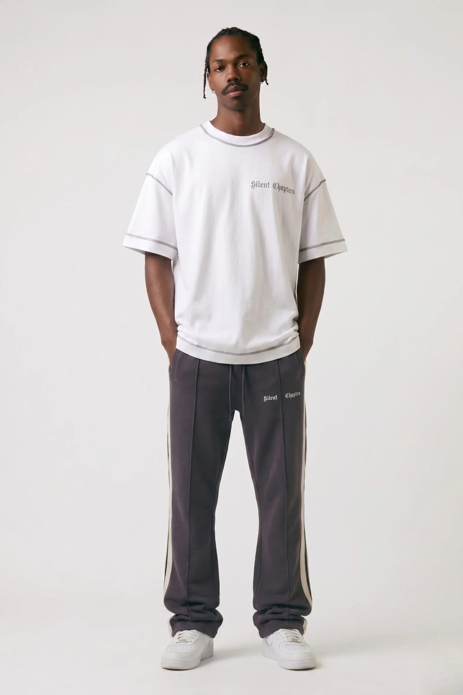Silnt Chptrs Stripe Track Pants - Relaxed Fit