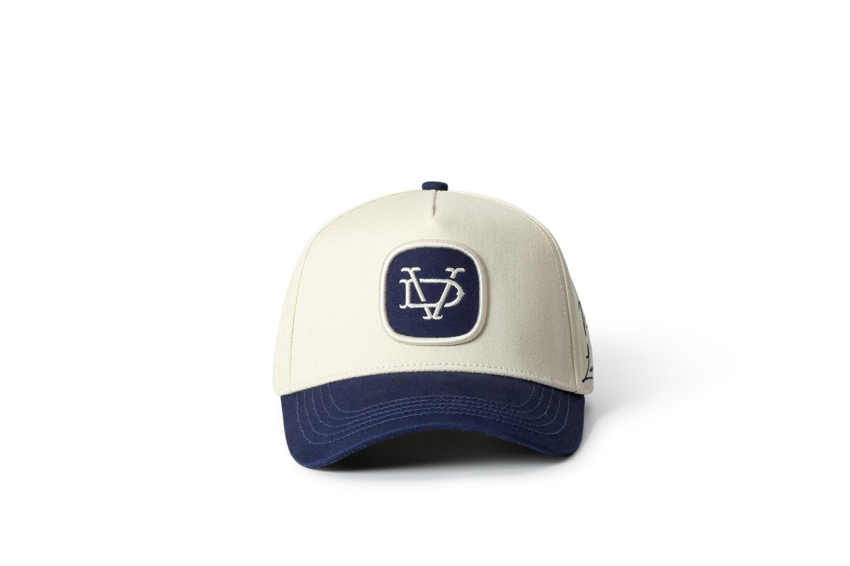 Nobeless Trucker Hat – Off White / Navy - Valabasas